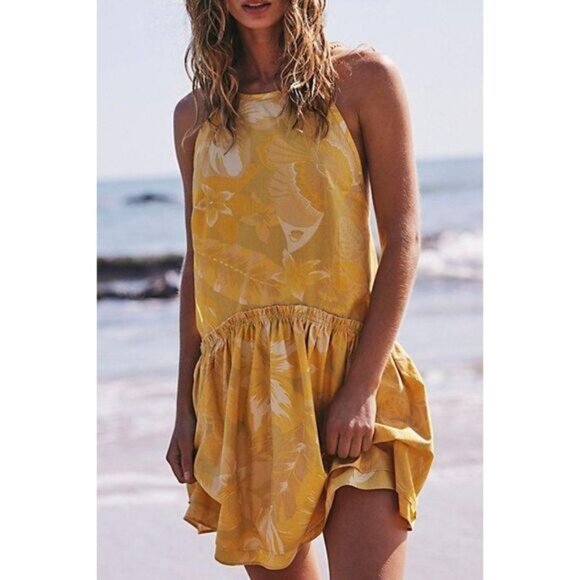 NEW Free People Deserted Island Mini Dress - Picture 1 of 8